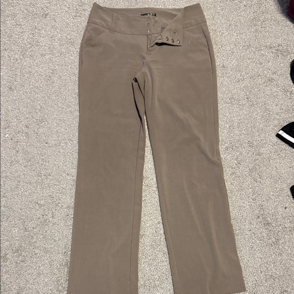 Daisy Fuentes Brown Boot Cut Pants